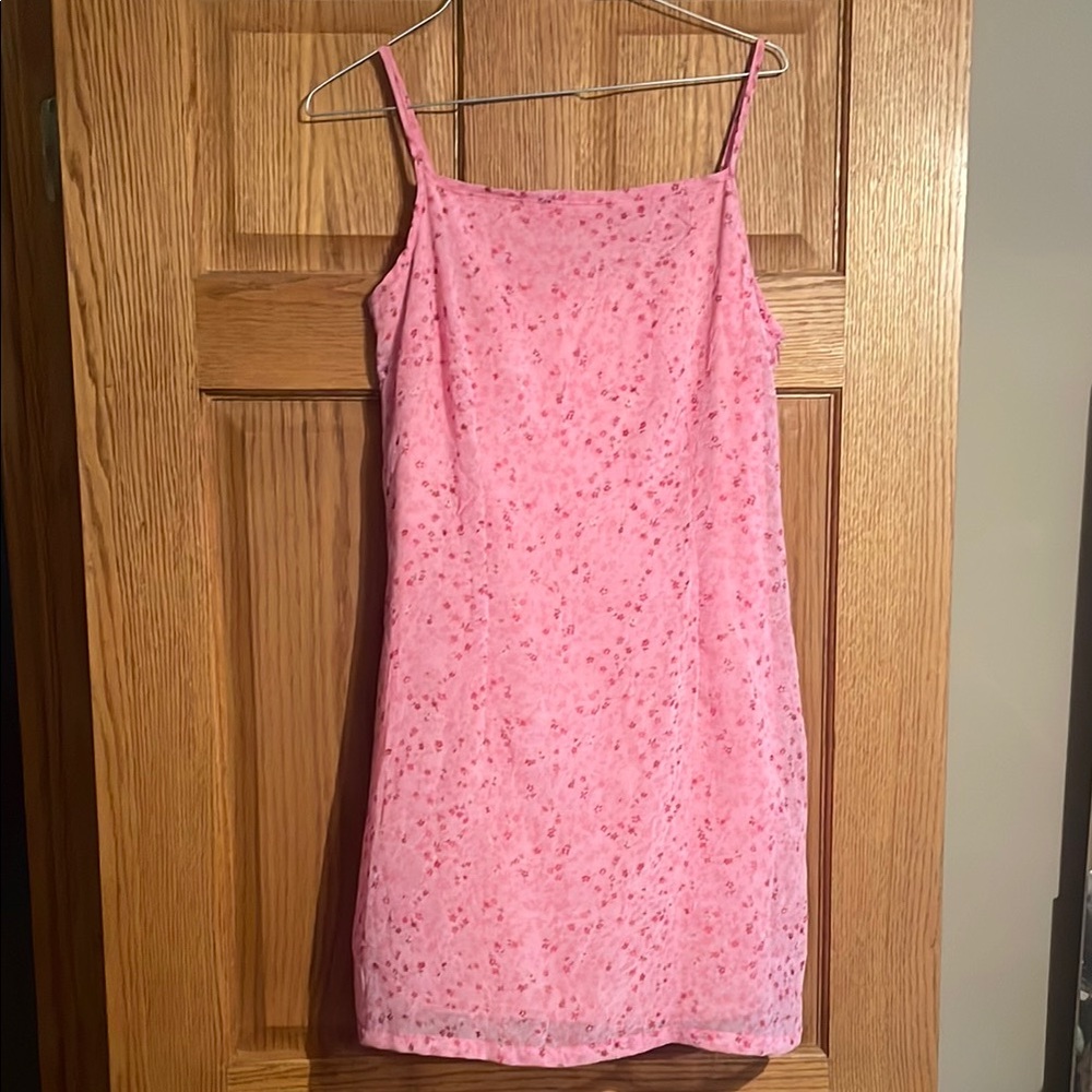 Elegant Pink Floral junior’s Dress